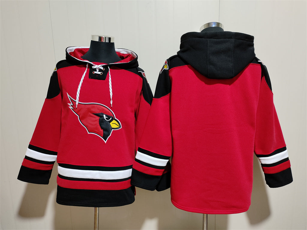 Men's Pat Tillman Arizona Cardinals Cardinal Jersey Ageless Must-Have Lace-Up Pullover Hoodie