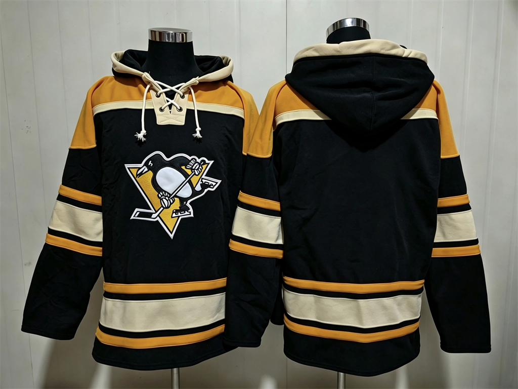 Men's Sidney Crosby Pittsburgh Penguins Black Lacer Pullover Hoodie