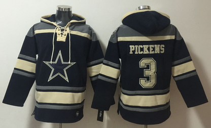 Men's CeeDee Lamb Dallas Cowboys Navy Ageless Must-Have Lace-Up Pullover Hoodie