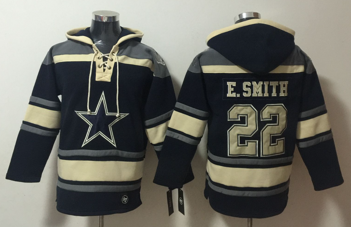 Men's CeeDee Lamb Dallas Cowboys Navy Ageless Must-Have Lace-Up Pullover Hoodie