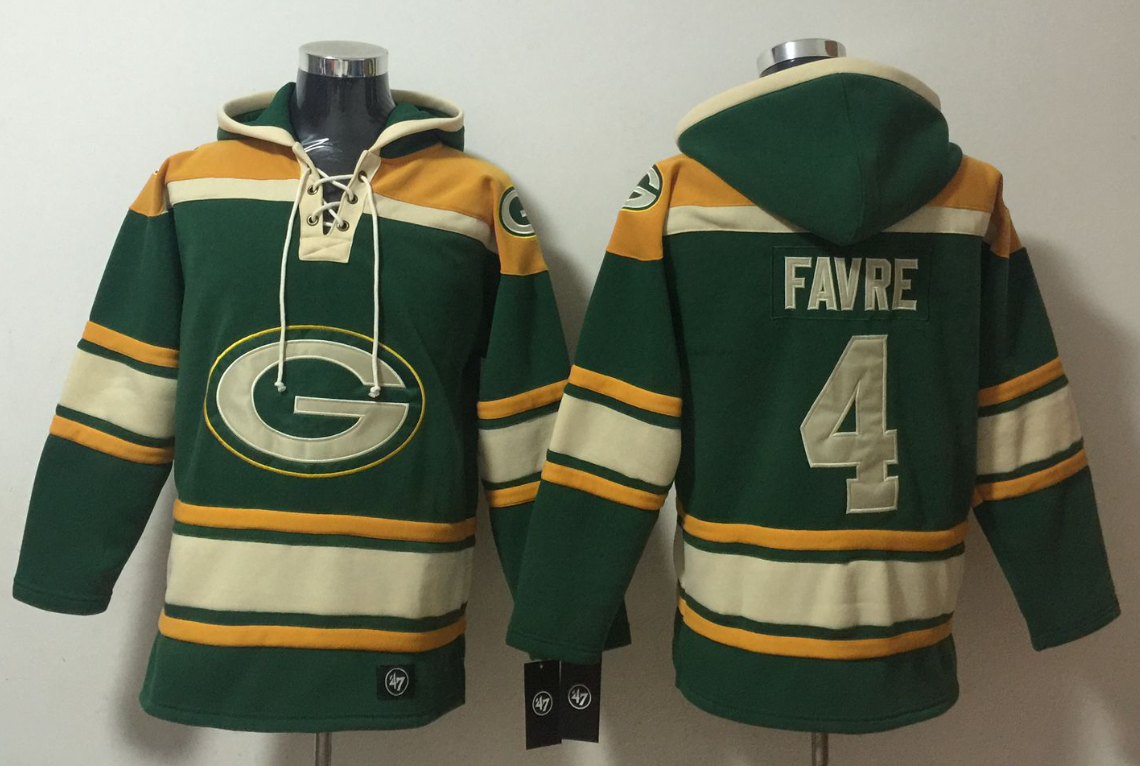 Men's Jordan Love Green Bay Packers Green Ageless Must-Have Lace-Up Pullover Hoodie