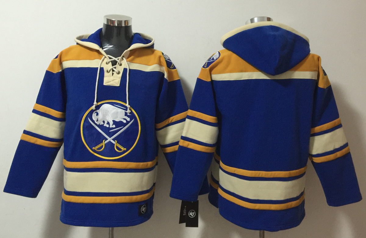 Men's Tage Thompson Buffalo Sabres Royal Ageless Must-Have Lace-Up Pullover Hoodie