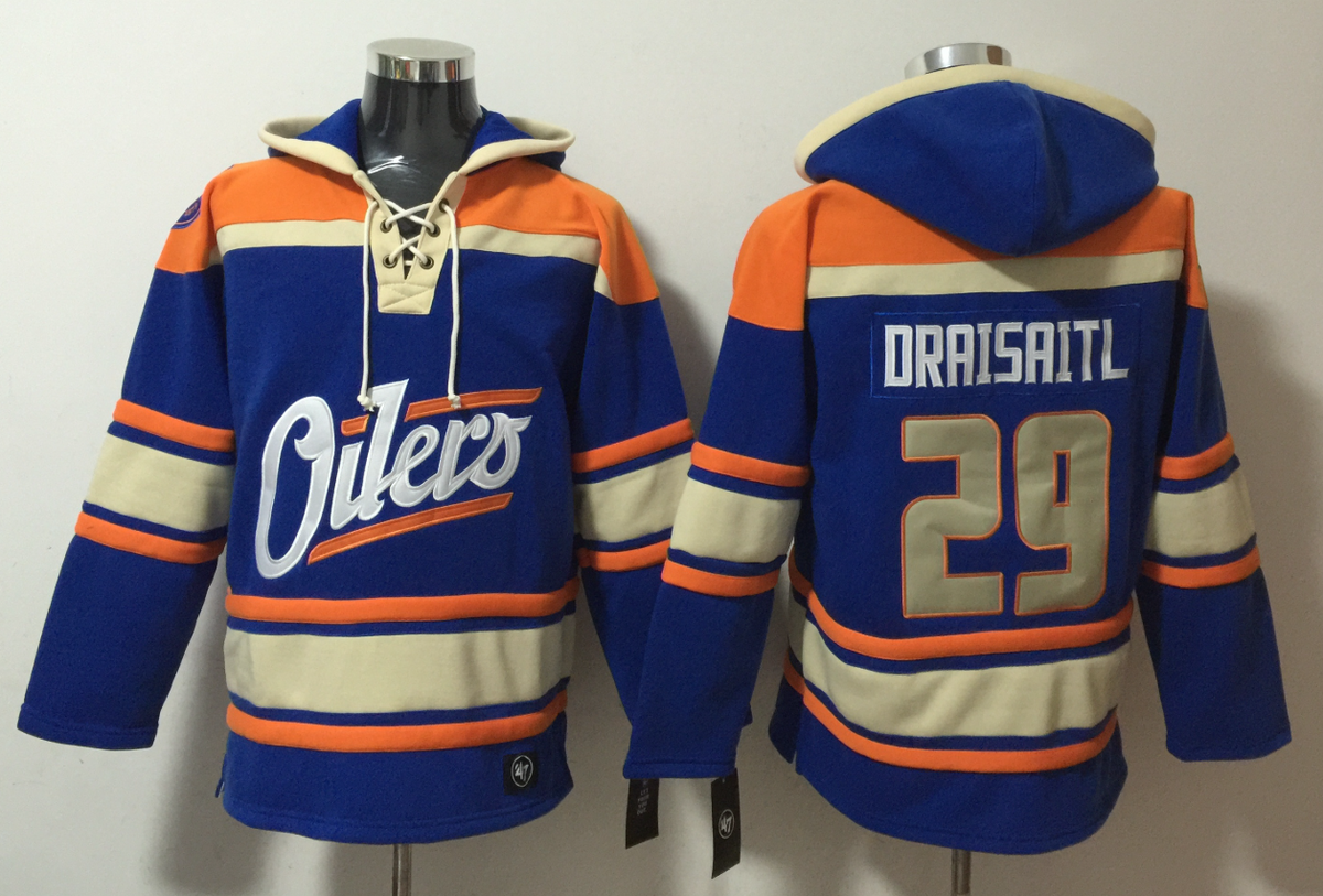 Men's Connor McDavid Edmonton Oilers Royal Ageless Must-Have Lace-Up Pullover Hoodie
