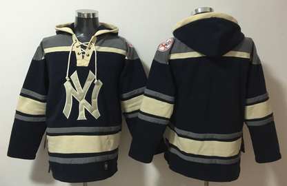 Men's Aaron Judge New York Yankees Black Ageless Must-Have Lace-Up Pullover Hoodie