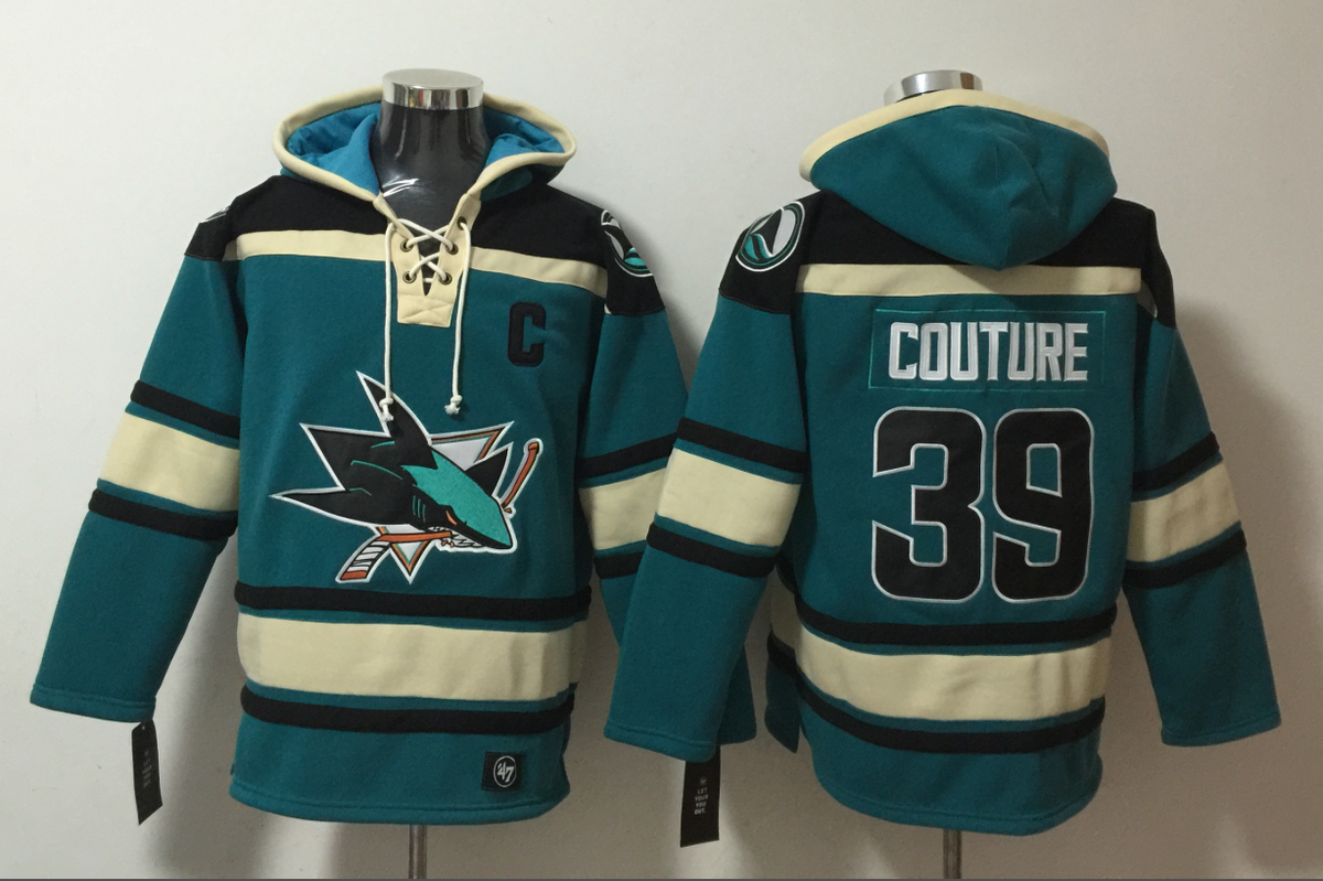 Men's Macklin Celebrini San Jose Sharks Teal Ageless Must-Have Lace-Up Pullover Hoodie