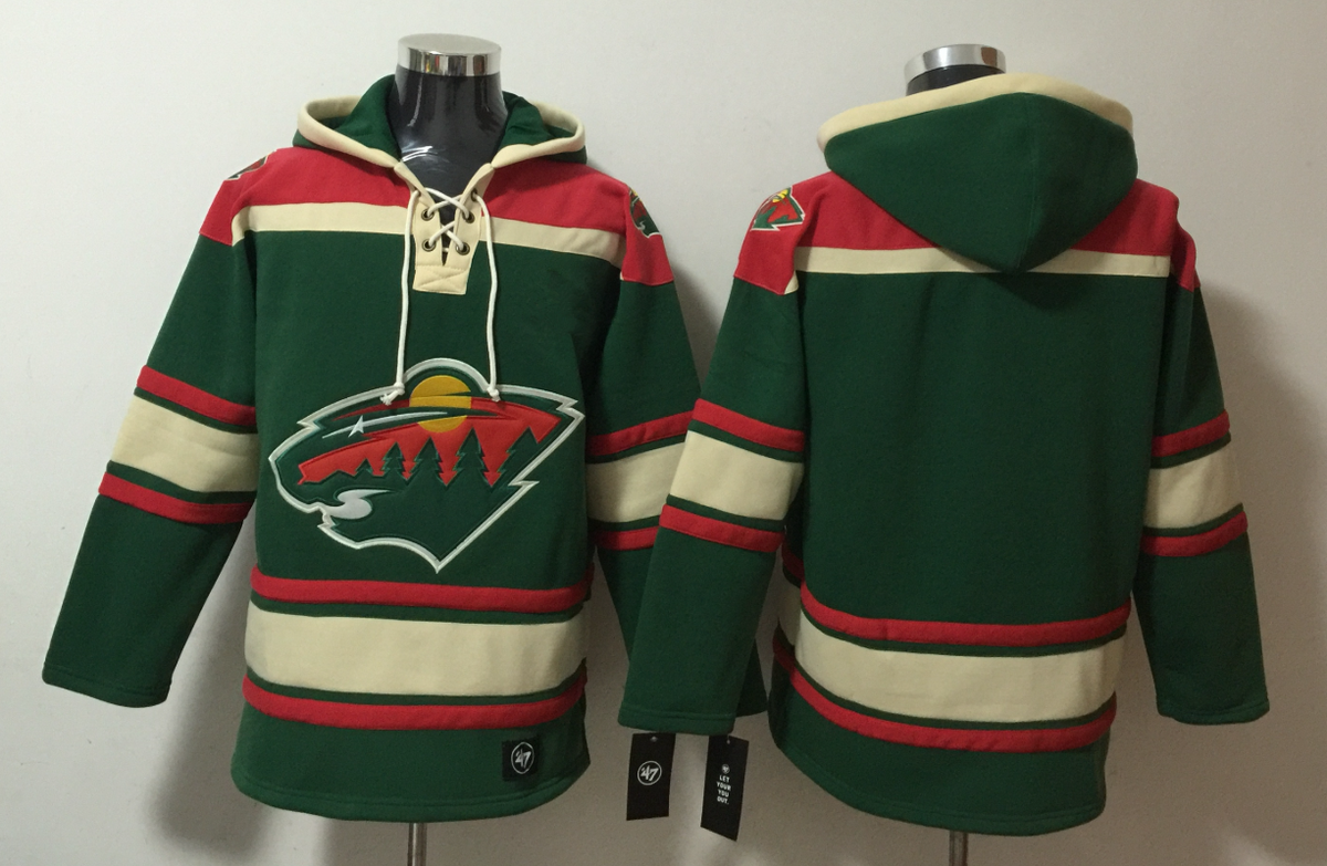 Men's Kirill Kaprizov Minnesota Wild Green Ageless Must-Have Lace-Up Pullover Hoodie