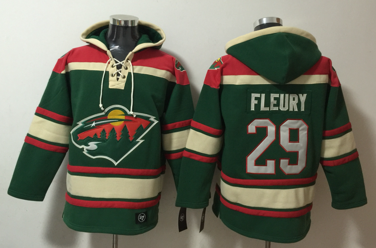 Men's Kirill Kaprizov Minnesota Wild Green Ageless Must-Have Lace-Up Pullover Hoodie