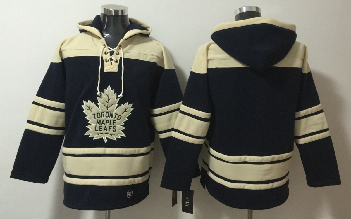 Men's Auston Matthews Toronto Maple Leafs Black Ageless Must-Have Lace-Up Pullover Hoodie