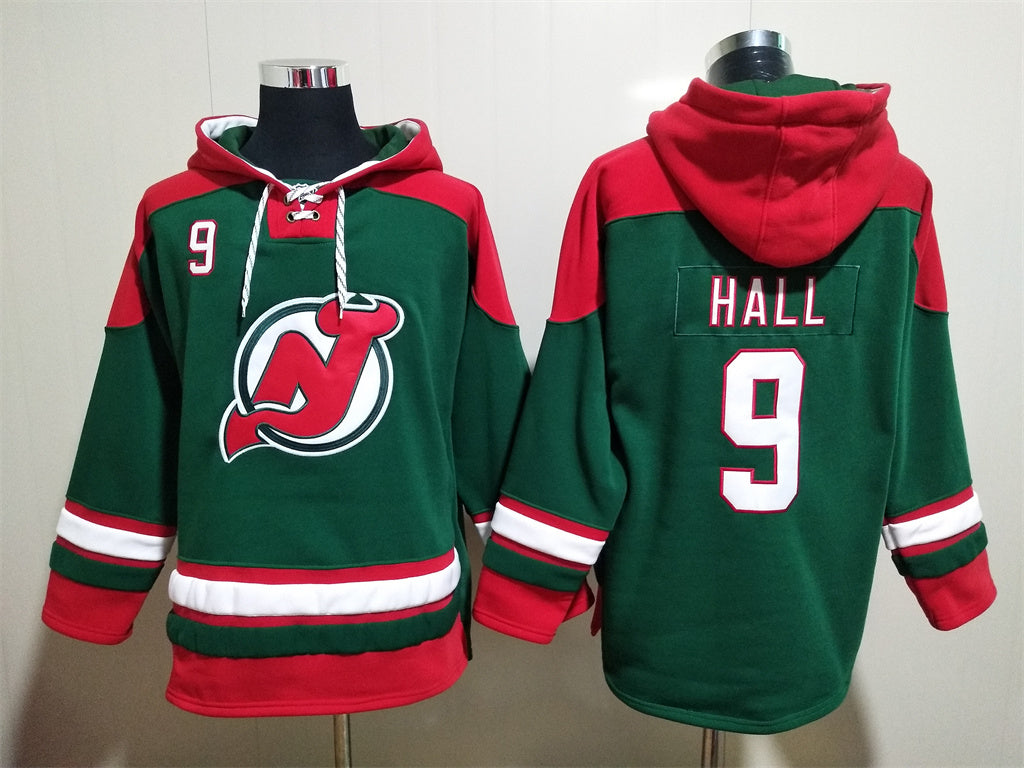 Men's Cory Schneider New Jersey Devils Reverse Retro Green Jersey Ageless Must-Have Lace-Up Pullover Hoodie