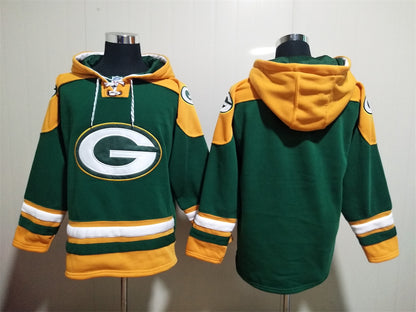 Men's Reggie White Jordan Love Green Bay Packers Green Ageless Must-Have Lace-Up Pullover Hoodie