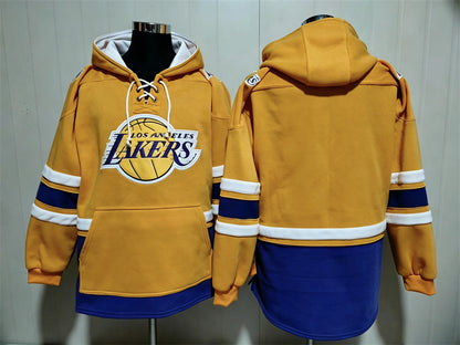 Men's Kobe Bryant Los Angeles Lakers Blank Gold Pullover Hoodie