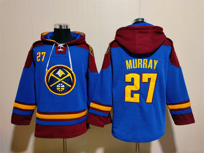 Men's Nikola Jokić Denver Nuggets Royal Ageless Must-Have Lace-Up Pullover Hoodie