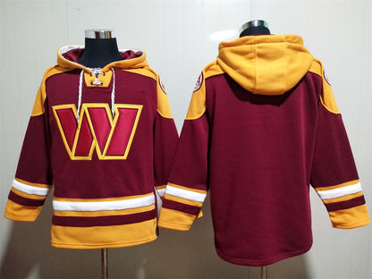 Men's Sean Taylor Terry McLaurin Washington Commanders Burgundy Ageless Must-Have Lace-Up Pullover Hoodie