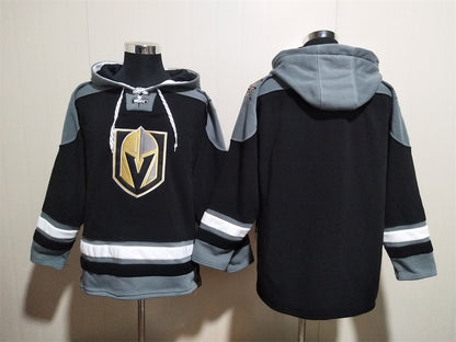 Men's William Karlsson Vegas Golden Knights Black Jersey Ageless Must-Have Lace-Up Pullover Hoodie