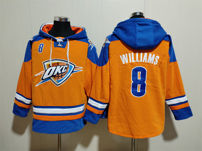 Men's Shai Gilgeous-Alexander Oklahoma City Orange Thunder Ageless Must-Have Lace-Up Pullover Hoodie