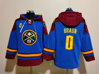 Men's Nikola Jokić Denver Nuggets Royal Ageless Must-Have Lace-Up Pullover Hoodie